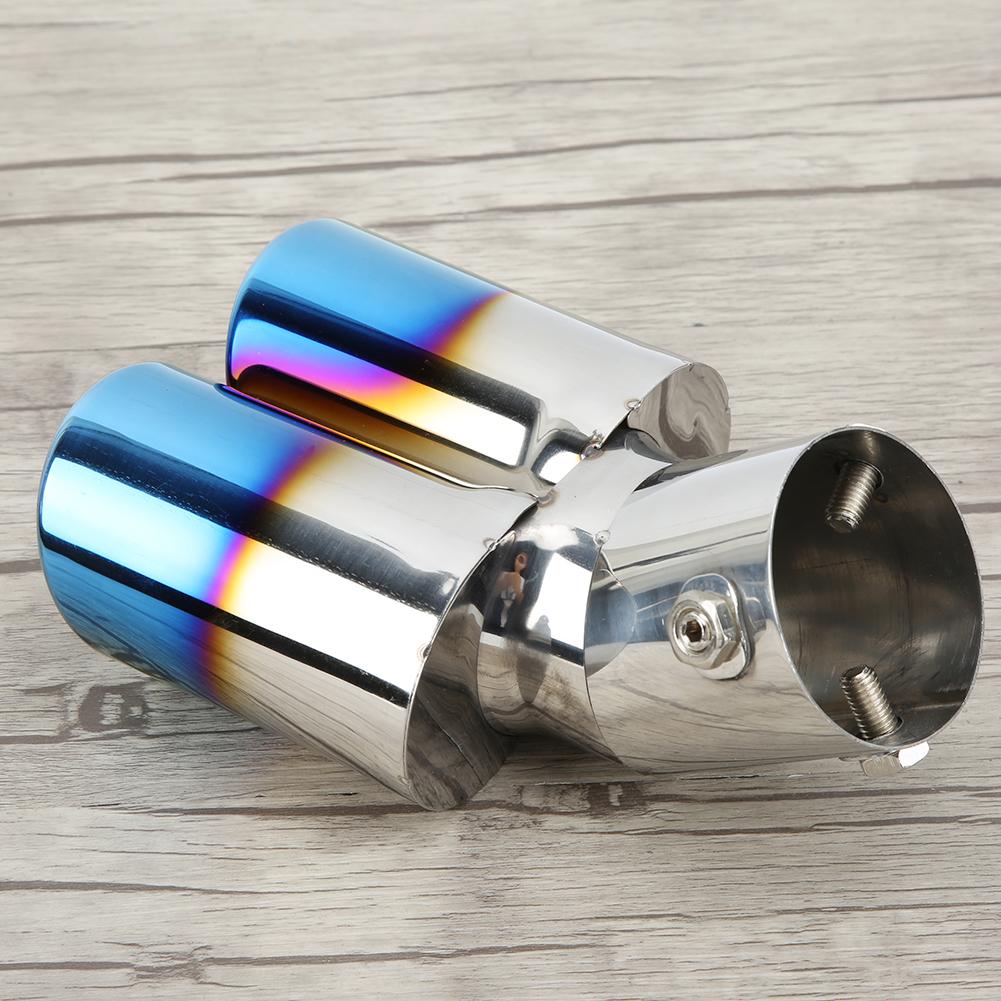 Universal 2.4in Stainless Steel Exhaust Tip Pipe Auto Car Modification Accessory