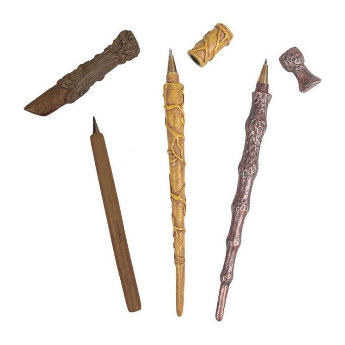 Set De 3 Stylos Harry Potter Baguettes Magiques