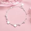 925 Sterling Silver 8-inch Exquisite Clover Bead Bracelet for Women's Parties, Fashionable Wedding Jewelry Accessories