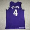 Męska Damska Koszulka do Koszykówki Sacramento Kings Retro Williams 55 Fox 5 Webber Bezrękawnik Treningowy Odzież Sportowa