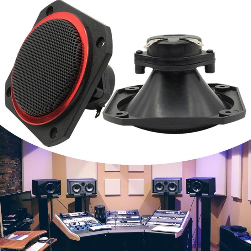 1Pair 4Inch Square Horn Piezoelectric Tweeter Speakers Durability ABS Square Treble Speakers High Sound Pressure 100dB