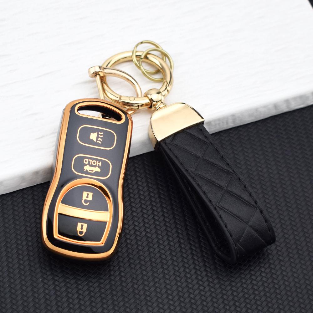 3/4 Buttons Car Key Fob Case for Nissan Sentra Armada 350Z Altima Maxima For Infiniti FX35 EX35 FX45 QX56 G35 M45 I35 Keychain