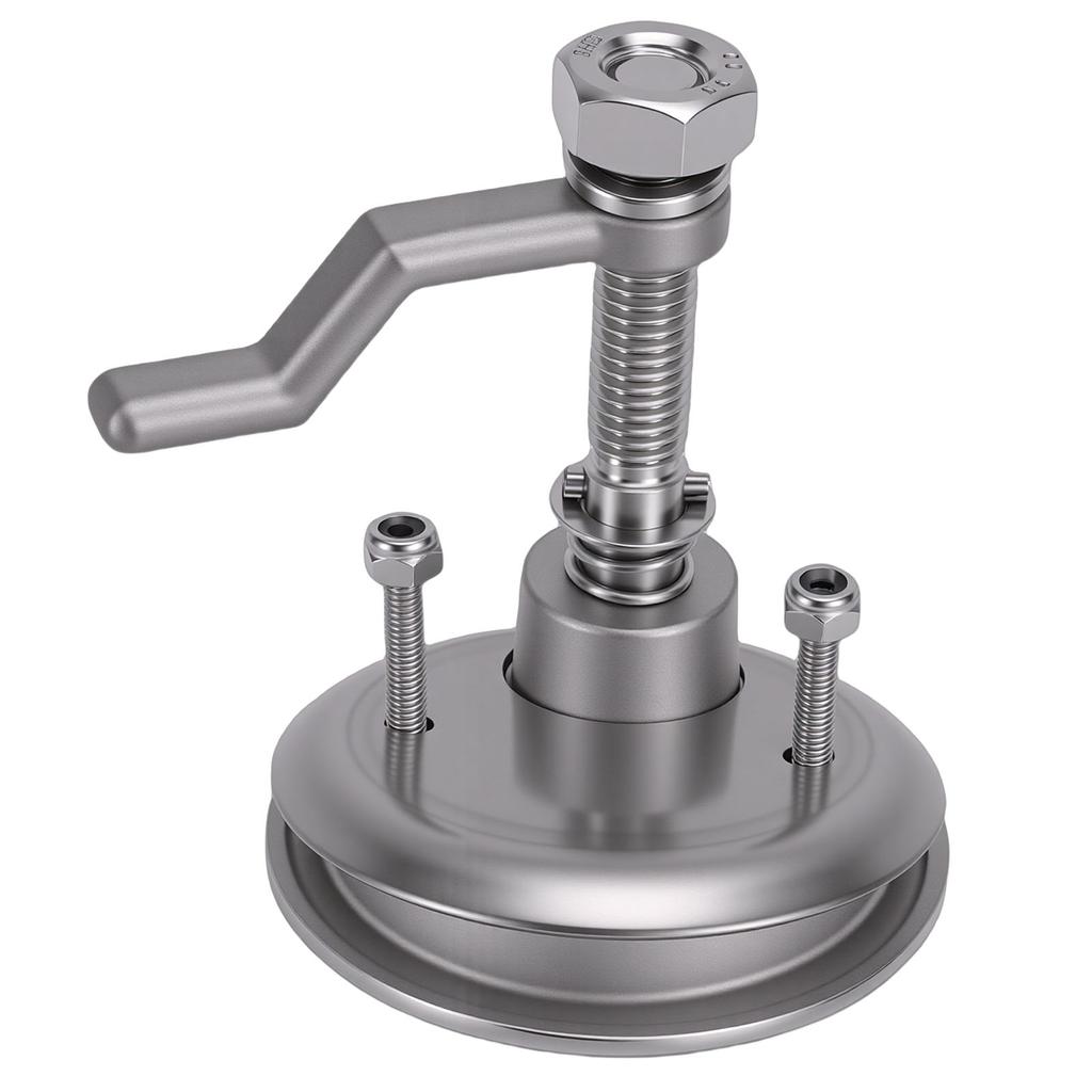 Boat Cam   Stainless Steel Floor Buckle   with Back Plate and Red Dot Indicator for Ships Yachts RV