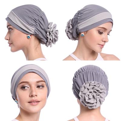 Fasce per capelli con berretto turbante piegato da donna per donna Fasce per capelli con fiori Bandane Copricapo