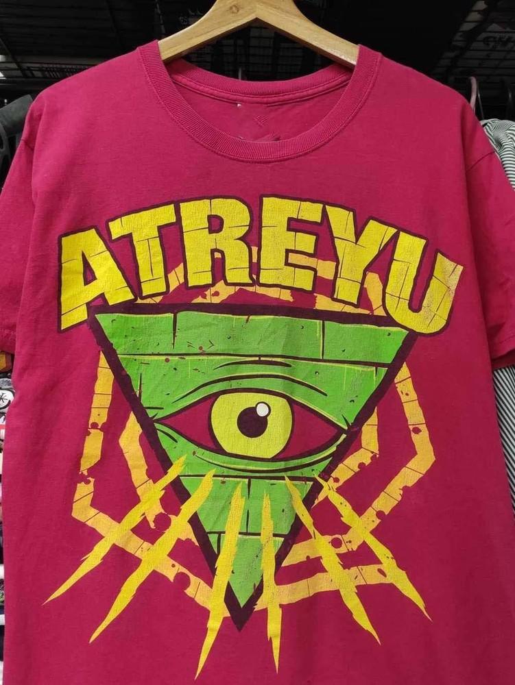Vtg 00 s Atreyu Band Eye of Providence Cotton S-234XL Unisex Shirt BT1502 Unisex T-Shirt S