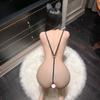Ladies' Pure Desire Lingerie Strawberry Jumpsuit Three-point Sexy Bikini with Hollow Out and Exposed Breasts No Take Off Set