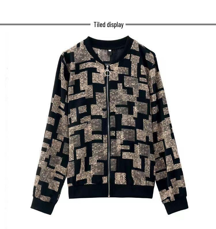 Women's Fashionable Baseball Jacket – Short Spring/Autumn/Winter 2025 Coat, Petite Fit, Beautiful Windbreaker for Moms