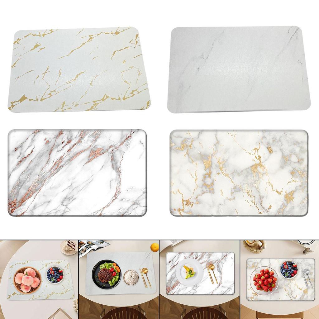 Sottobicchiere e Sottotazza Tappetino per Piano Cucina Fango Diatomaceo Super Assorbente Tappetino Asciugatura Piatti Tappetino Asciugatura Piatti per Tavolo da Pranzo Casa