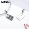 WOSTU Dije de Notre Dame de París en plata de ley 925 100 % compatible con pulseras originales.
