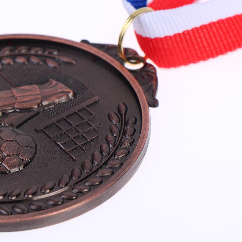 6.5Cm Medal Sports Rewards With Neck Ribbon Metal Winner Medals Competition Award Football Medal For Talent Show Party Race