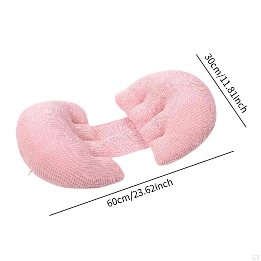 Těhotenský polštář pro spaní na zádech, bocích, nohou, lehká prenatální podpora