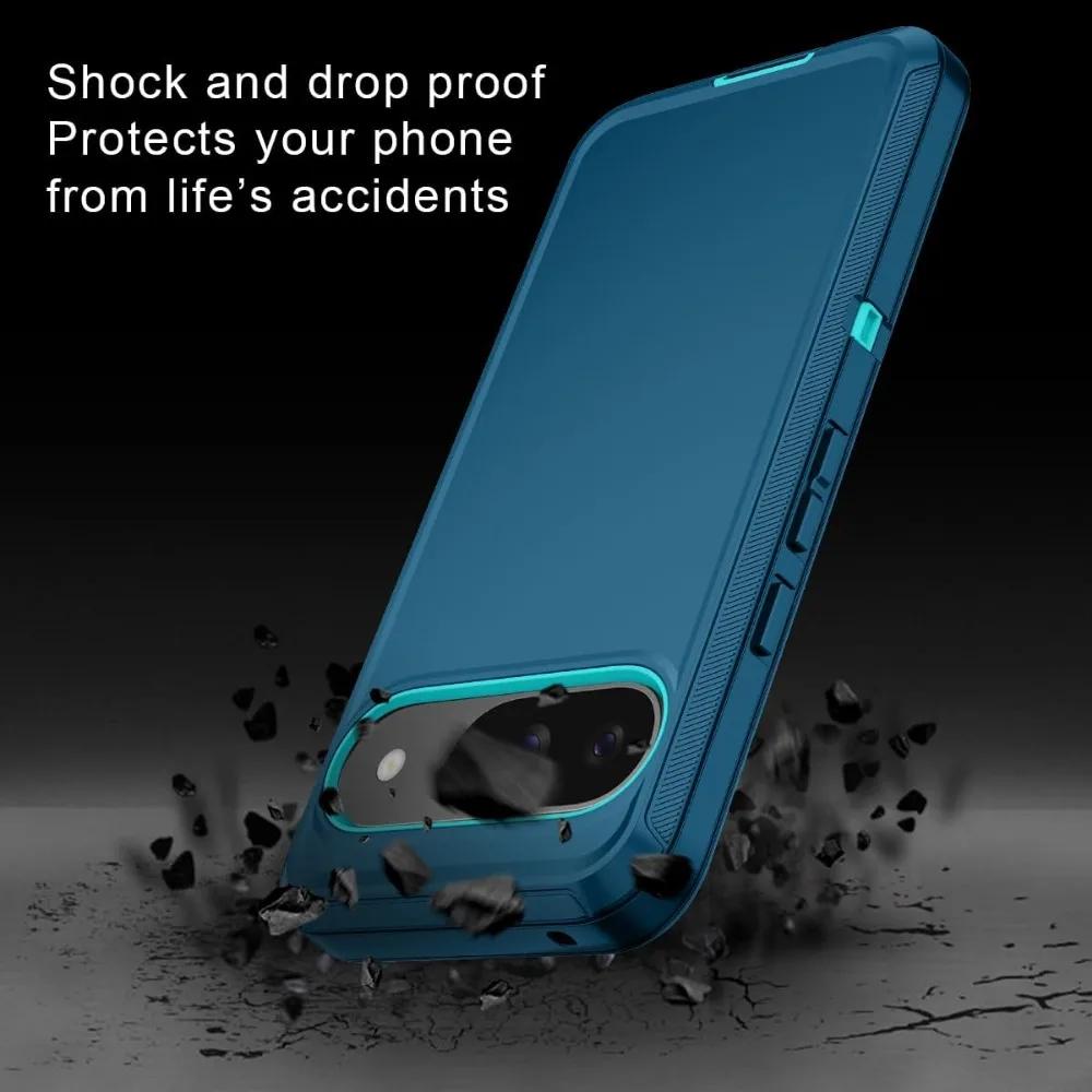 3IN1 Ott Heavy Duty Military Grade Anti-Drop Case for Google Pixel 10 9 8 Pro XL 9A 8A 10ProXL Shockproof Protect Cover Funda