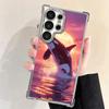 Orca Ocean Pattern Plating Phone Case For Samsung Galaxy S24 S25 FE S26 Edge S23 Ultra S22 S21 Plus S20 Anti-Fall Airabag Cover