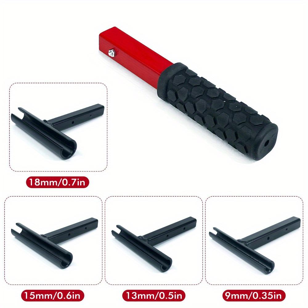 

1 шт. Набор гаечных ключей для дверных петель Инструмент для регулировки дверных петель 9/13/15/18 мм Набор прецизионных инструментов со сменными головками гаечных ключей для петель чёрный