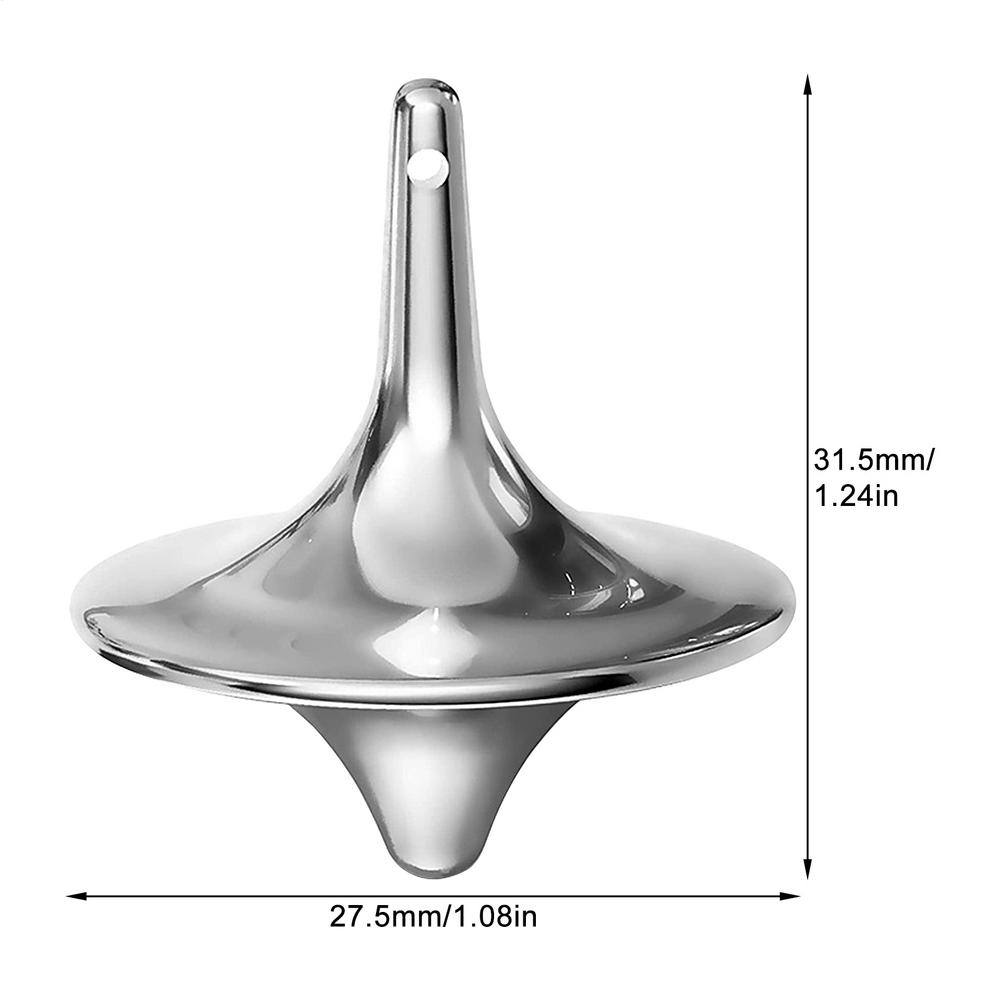 Hot Movie Totem Metal Gyro Silvery HandSpinning Top Fingertips Small CycloneGyroscope Anti Stress Fidget Toys For Adult Gifts
