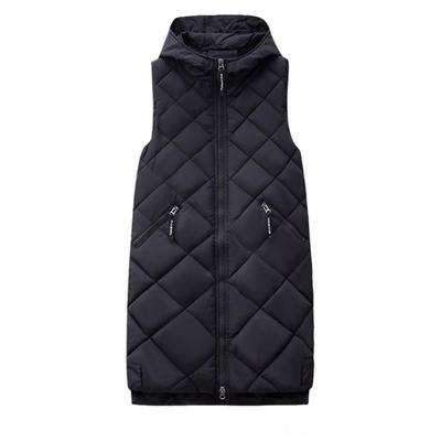 Medium and Long Vest Women's Autumn and Winter New Fashion Loose and Versatile Trend Cotton Clothes Vest Vest Vest Vest