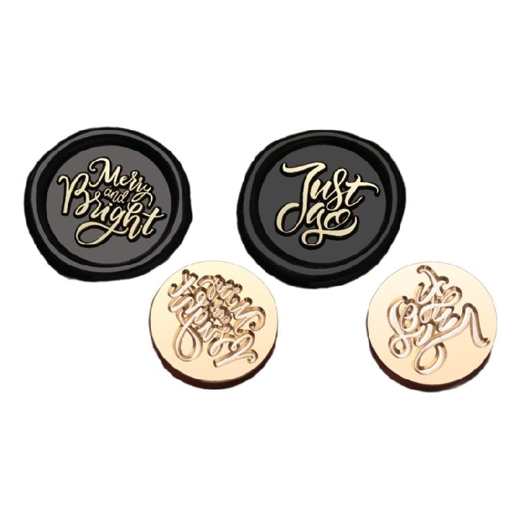 Envelope Emboss Wax Seal Stamp Head Removable Sealing Brasses Stamp Head Gift