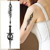 3pcs Temporary Tattoo Sword With Glowing Heart Realistic Temporary Tattoos Sword With Bear And Flowers For Thighs Adults Arms
