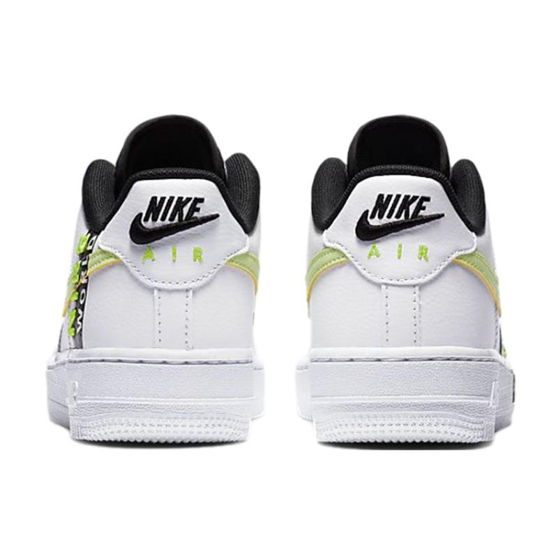 Nike Air Force 1 Low Worldwide White Barely Volt GS Sneakers CN8536-100