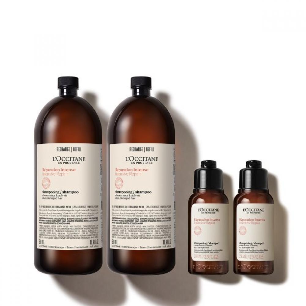 L Occitane Intensive Repair Shampoo refiLL 1L Set +deLuxe 2 Types Single option