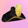 Colonial Tricorn Hat Carnivals Party Cosplay Pirate Hat for Teen Photography
