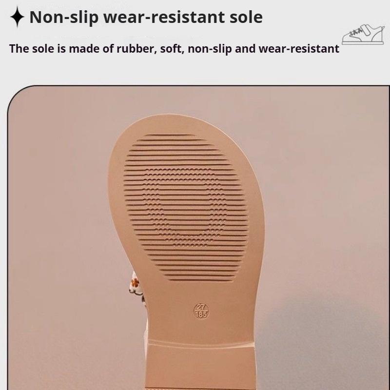 Dětské princeznovské sandály se skládacími špičkami pro letní plážové boty s měkkou podrážkou Brodící boty