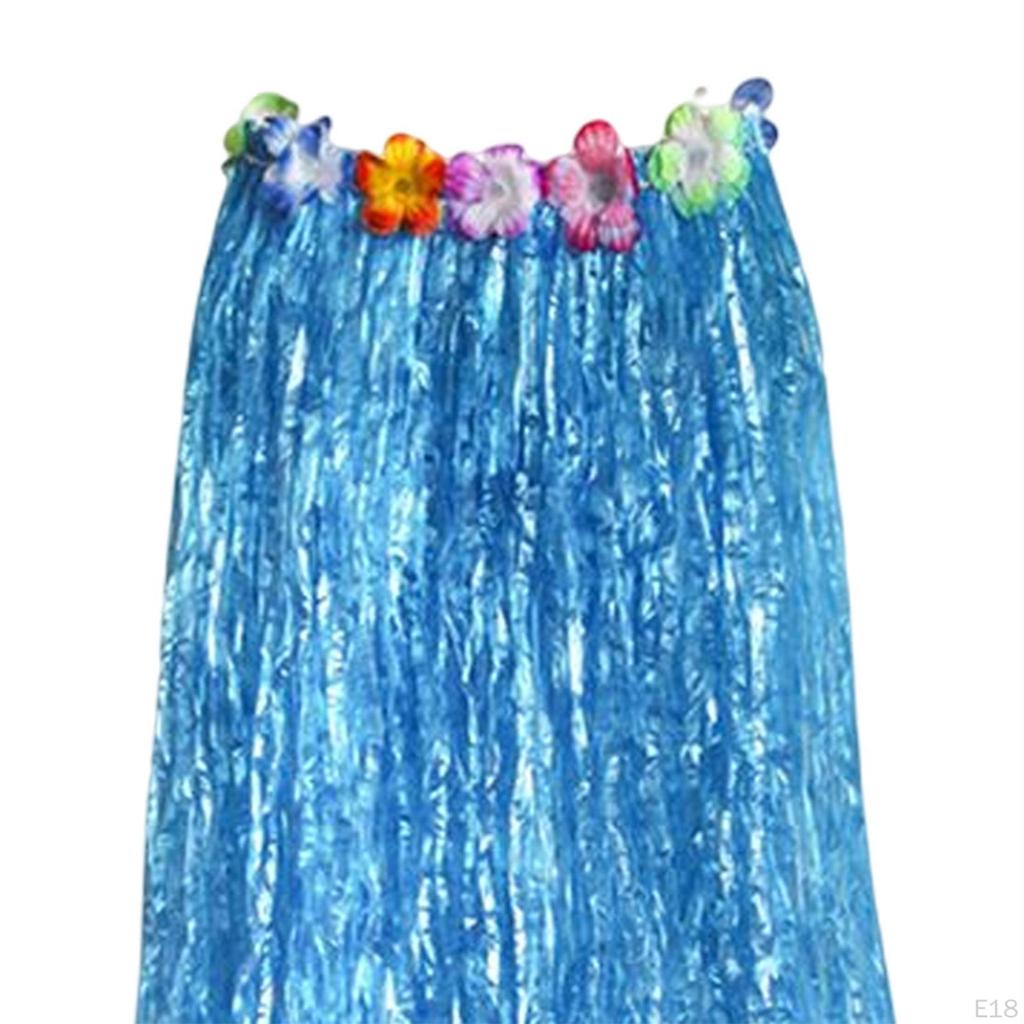 hawaiian Skirt Costume Set Dancewear Glasses for Cosplay Beach Party Decorations