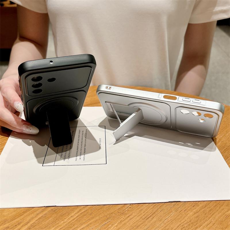 Folding Bracket Magnetic Case For Samsung Galaxy Note 20 Ultra A57 A37 A17 A54 A56 A36 A26 A35 A07 A16 A55 A34 A25 Holder Cover