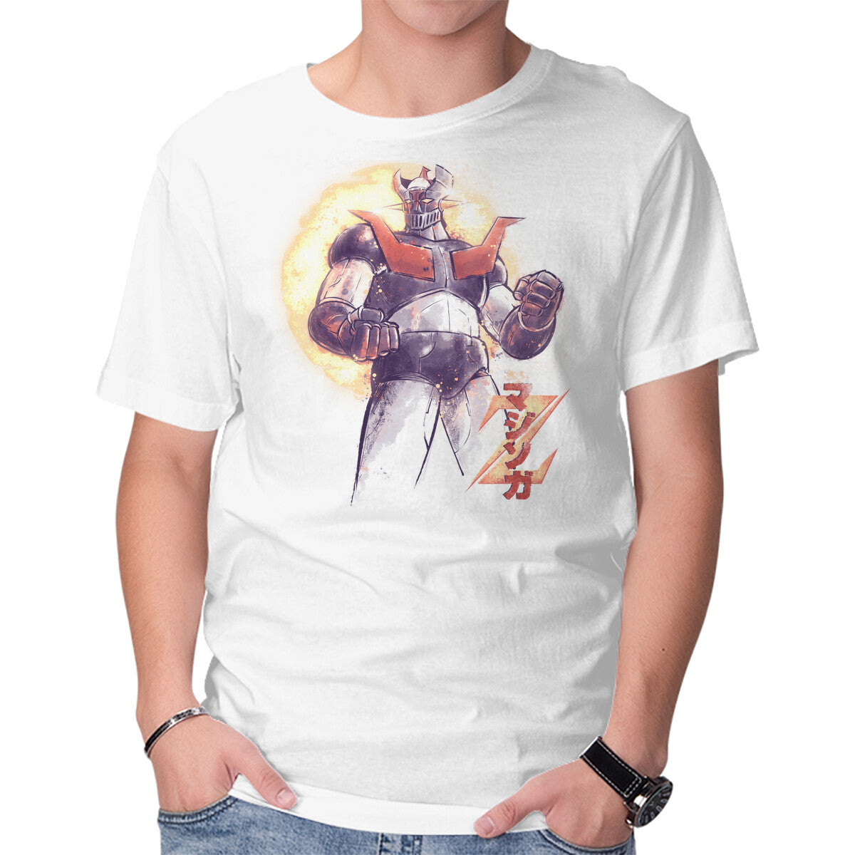 Unisex Crew Neck T-Shirt Super-Alloy Z Graphic Short Sleeve Casual Tee L