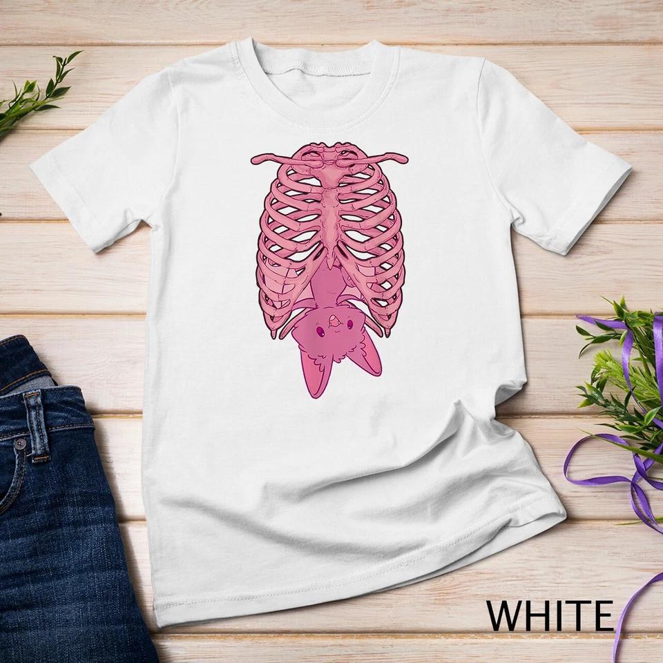 Nu Goth Bat Pastel Goth Skeleton T-Shirt Unisex T-shirt 9 2XL