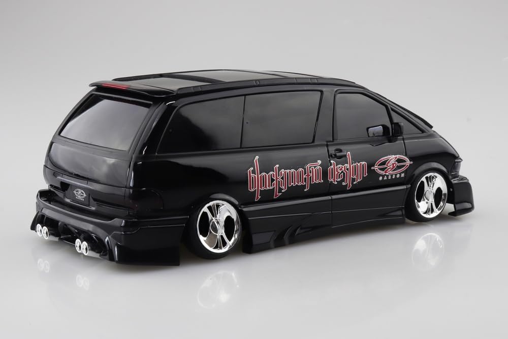 Aoshima Bunka Kyozai The Tuned Car Black Mafia TCR11W Estima Plastic Model (AOSHIMA) 1/24 '98 (Toyota)