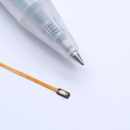 FlexiGlow Pre-Wired Chip LEDs, 10-Pack, SMD 0603 Size, for Model Trains, Miniatures, and Dioramas (Ichiken) (Cool White)