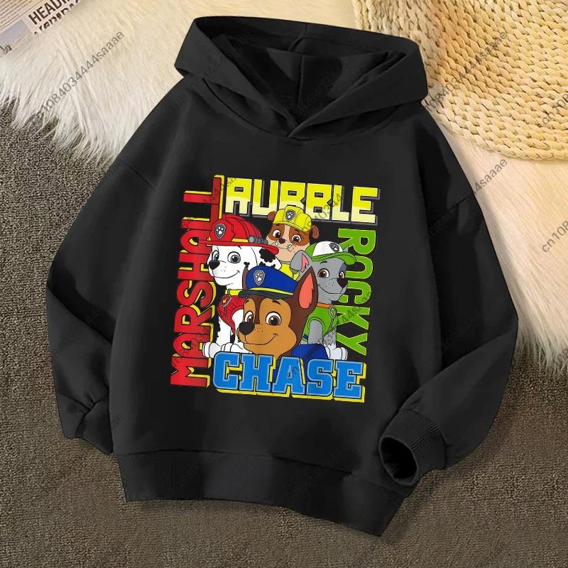Cute PAW Patrol Kids Hoodies Skye Rubble Print Sweatshirt Trendy Long Sleeve Pullover Toddler Boys Girls Daily Outfit Gifts