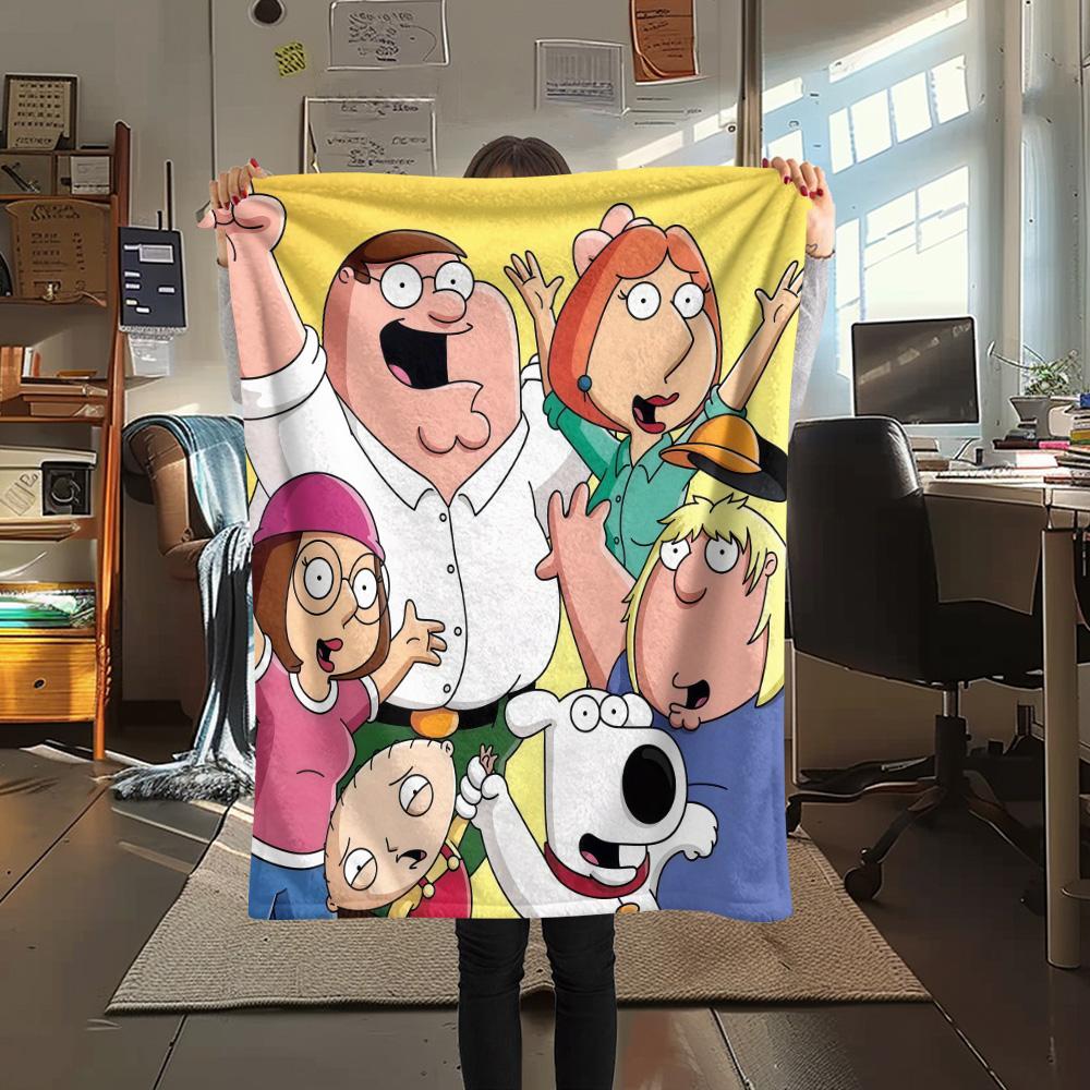 Family Guy2 Flannel Blanket, High quality Comfortable for All Seasons, Home Decor, Warmth and Comfort