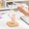 Transparente Labubu Displaybox Staub Bambus und Holz Hochtransparent Tide Play Moe Maserung Bubble Mart Handpuppenbox Mini Aufbewahrungsbox