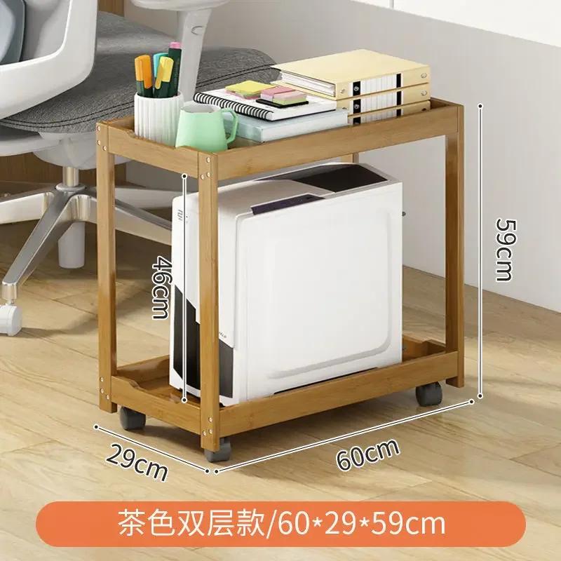 Masif Ahşap Masaüstü Bilgisayar Depolama: Soğutmalı Çıkarılabilir Tabanlı Dayanıklı Şasi Rafı Verimli Çok Fonksiyonlu Düzenleme