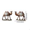 2 Camel Resin Figurines, Funny Animal Decorative Sculpture, Desktop Decor for Party, Shelf,