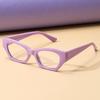 Children's Color-Changing Cat-Eye Sunglasses - Retro Small Frame Flat Lens for Women In European & American Fashion.