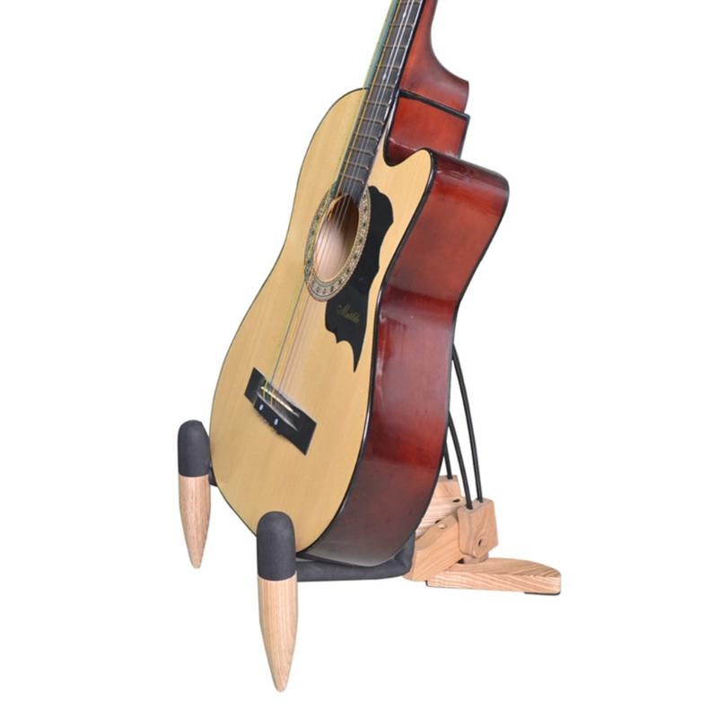 Folding Ukulele Holder Vertical Small Musical Instrument Stand Concert Portable Wood Small Guitar Stand Enduring