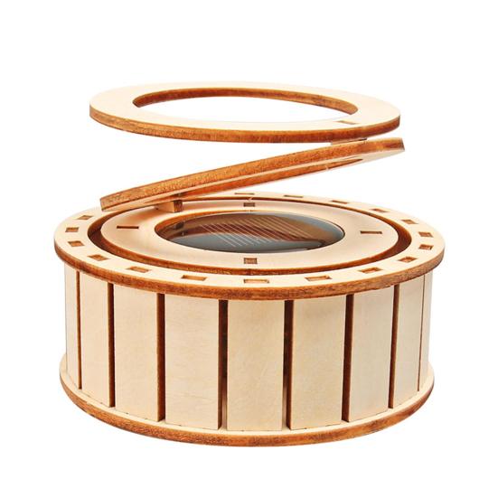 Solar doble ringer STEM Science Kit Barn Tre 3D Puslespill Sett DIY Utdanningsvitenskap Eksperiment Prosjekter Håndverk Byggeleke Småbarn Gutter Jenter Gave