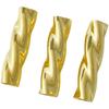 Gold-Plated Twisted Hollow Copper Tube for DIY Jewelry & Clothing Accessories