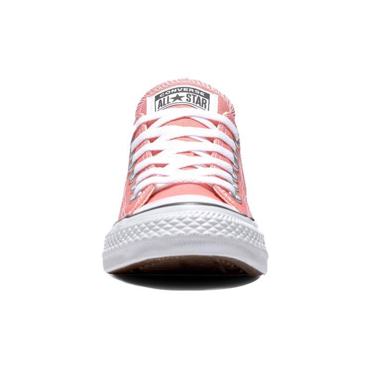 Converse Chuck Taylor All Star Canvas Slip Resistant Durable Breathable Low Top Skate Shoes Unisex Sneaker Coral-Red 161421C