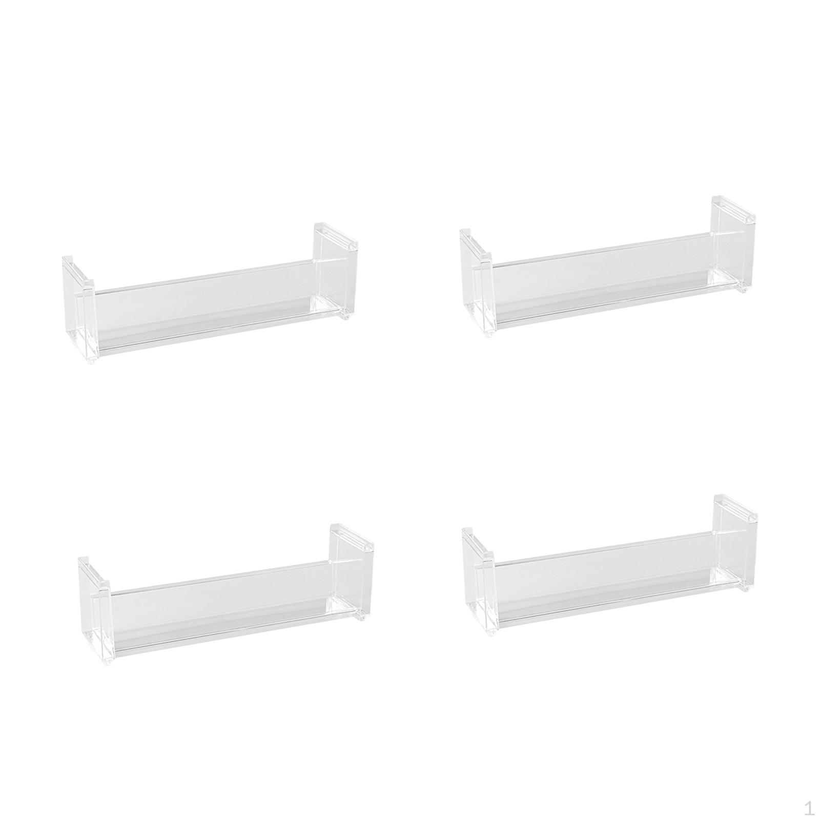 4 шт прозрачная косметическая подставка простая настольная декоративная подставка для хранения значков фигурок Long narrow 1343₽