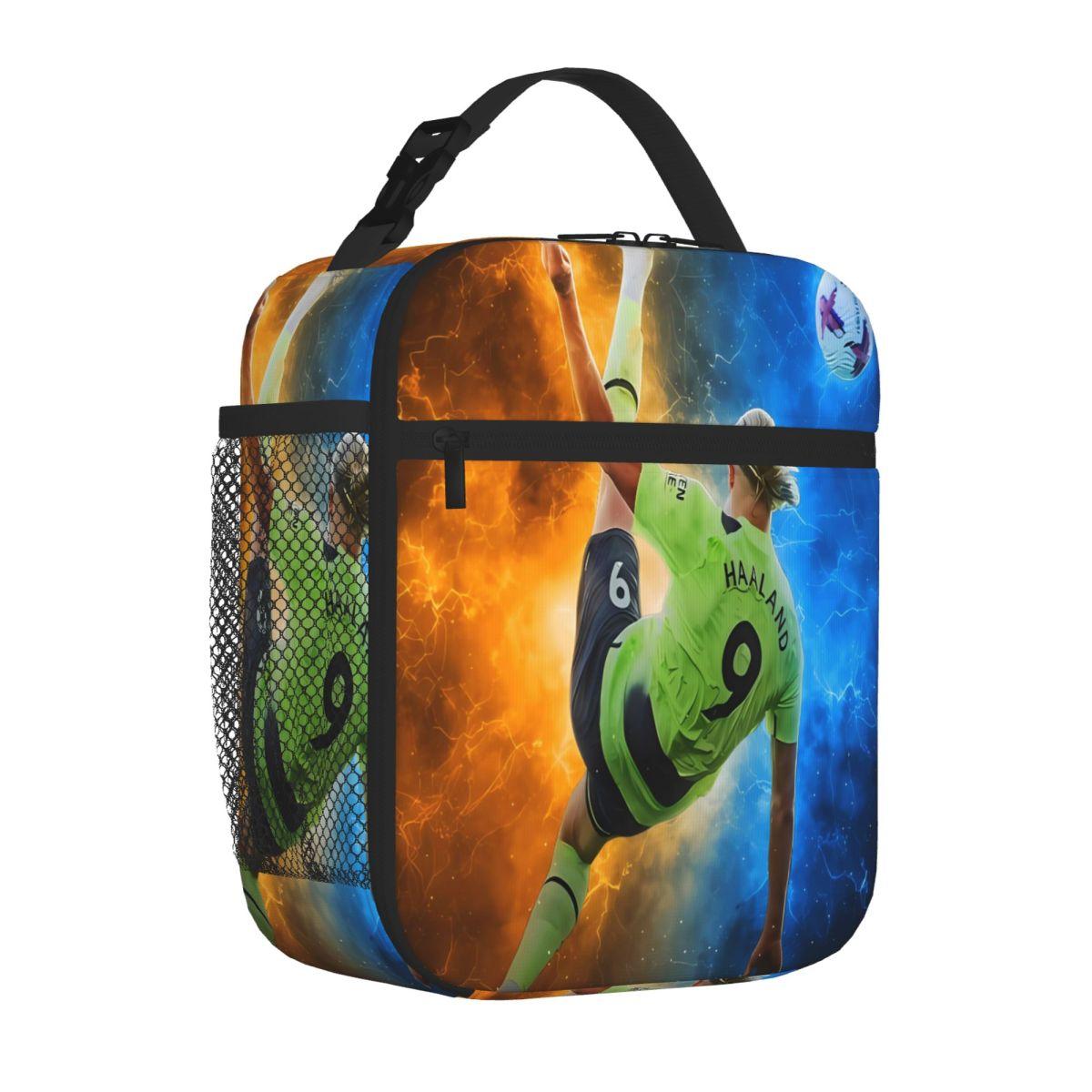Bestselling ERLING HAALAND BiCYCLE KICK GOAL Dual Use Insulated Tote Road Trip Meal Prep Bag One Size