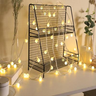 LED Outdoor Waterproof Frosted Round Ball String Lights for Camping, Christmas, and Courtyard Decoration