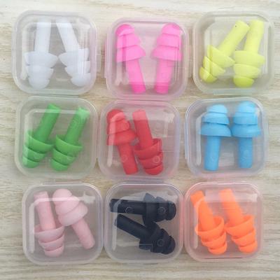 Fashion High Quality 2PCS/Set For Travel Ear Plugs Popular Ear Protection Anti Noise Snoring Sound Insulation Noise Reduction Silicone Soft