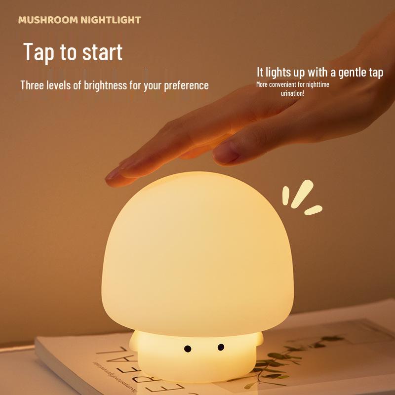 Cloud Silicone Rechargeable Night Light - Creative Bedside & Desk Atmosphere Lamp Y
