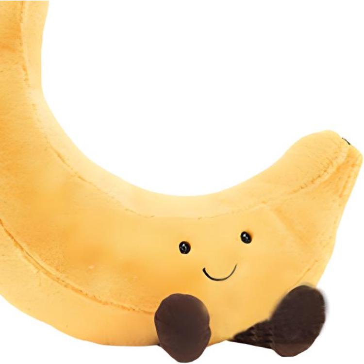 JELLYCAT Fun Food Series Banana Cute Doll Plush Doll 26cm High
