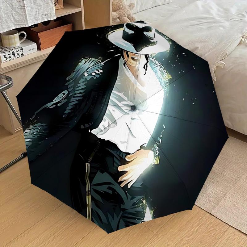 

1pc Moonwalker Smooth Criminal Automatic Folding Umbrella, Portable Collapsible Design, Casual Outdoor Accessory L1202013