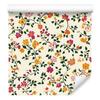 Wallpaper Small Flowers Cream and Lime for Living Room and Bedroom 50x1000
